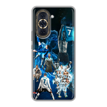Силиконовый чехол на Huawei Nova 10 Pro с принтом Реал Роналдо