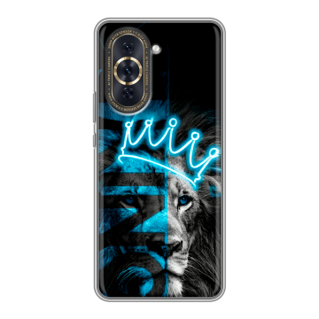 Силиконовый чехол на Huawei Nova 10 Pro с принтом Король лев