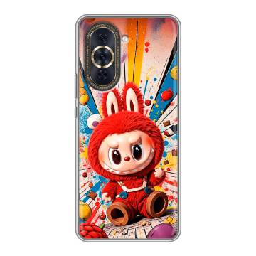 Силиконовый чехол на Huawei Nova 10 Pro с принтом Labubu Лабубу
