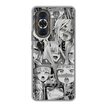 Силиконовый чехол на Huawei Nova 10 Pro с принтом Ahegao Ахегао Аниме