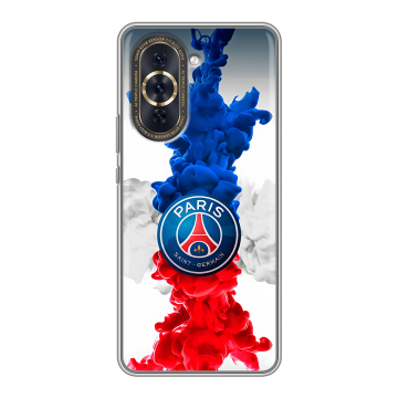 Силиконовый чехол на Huawei Nova 10 Pro с принтом PSG ПСЖ