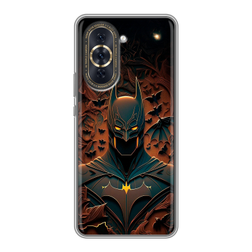 Силиконовый чехол на Huawei Nova 10 Pro с принтом Batman Бэтмен