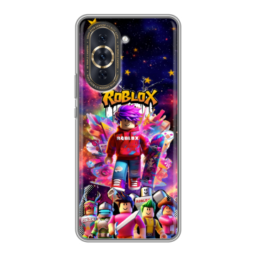 Силиконовый чехол на Huawei Nova 10 Pro с принтом Roblox Роблокс