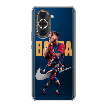 Силиконовый чехол на Huawei Nova 10 Pro с принтом Барселона Barca Yamal 