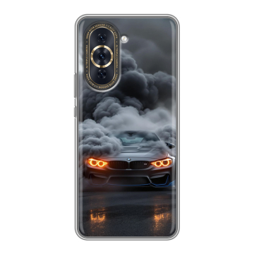 Силиконовый чехол на Huawei Nova 10 Pro с принтом BMW БМВ