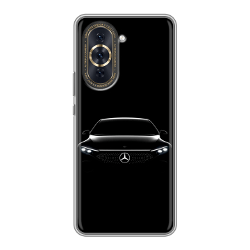 Силиконовый чехол на Huawei Nova 10 Pro с принтом Mercedes Мерседес