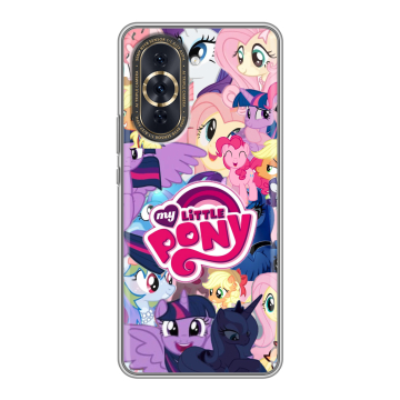 Силиконовый чехол на Huawei Nova 10 Pro с принтом My little pony Дружба чудо