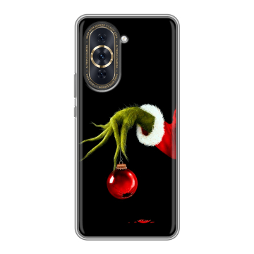 Силиконовый чехол на Huawei Nova 10 Pro с принтом Новый год Гринч