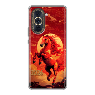 Силиконовый чехол на Huawei Nova 10 Pro с принтом Новый год