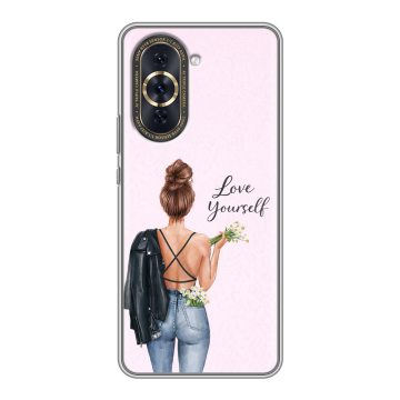 Силиконовый чехол на Huawei Nova 10 Pro с принтом женский Силиконовый чехол на Huawei Nova 10 Pro с принтом женский