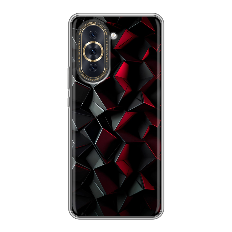 Силиконовый противоударный чехол на Huawei Nova 10 Pro с принтом Абстракция Силиконовый противоударный чехол на Huawei Nova 10 Pro с принтом Абстракция