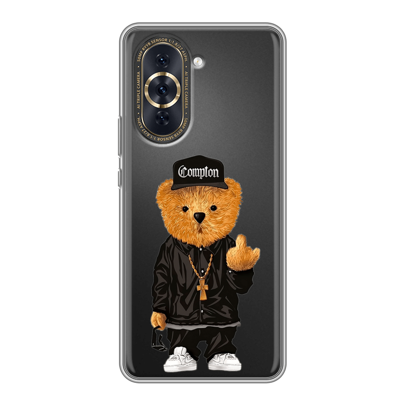 Силиконовый чехол на Huawei Nova 10 Pro с принтом Плюшевый медведь Силиконовый чехол на Huawei Nova 10 Pro с принтом Плюшевый медведь