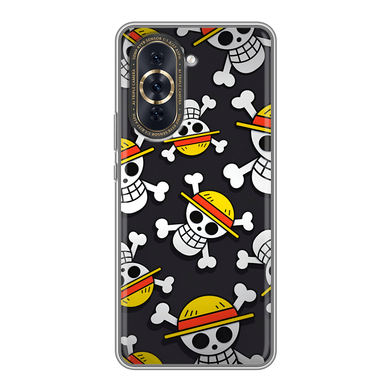 Силиконовый чехол на Huawei Nova 10 Pro с принтом One Piece Ван Пис Силиконовый чехол на Huawei Nova 10 Pro с принтом One Piece Ван Пис