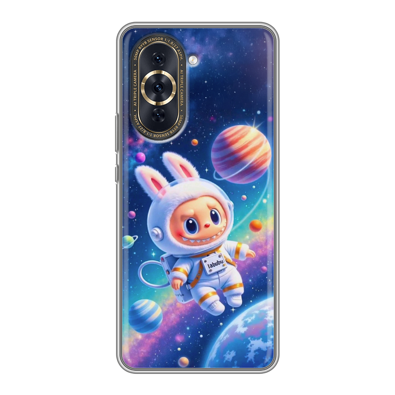 Силиконовый чехол на Huawei Nova 10 Pro с принтом Labubu Лабубу Силиконовый чехол на Huawei Nova 10 Pro с принтом Labubu Лабубу
