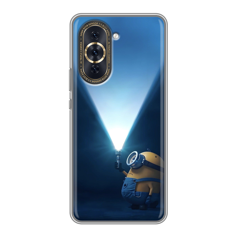 Силиконовый противоударный чехол на Huawei Nova 10 Pro с принтом Миньоны Силиконовый противоударный чехол на Huawei Nova 10 Pro с принтом Миньоны