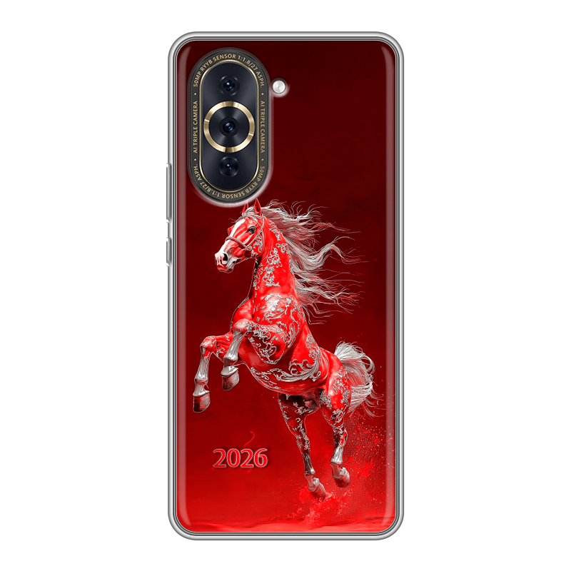 Силиконовый чехол на Huawei Nova 10 Pro с принтом Новый год Силиконовый чехол на Huawei Nova 10 Pro с принтом Новый год