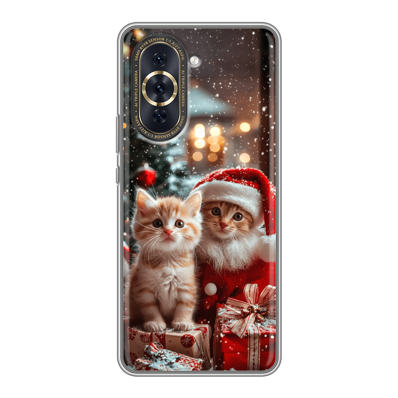 Силиконовый чехол на Huawei Nova 10 Pro с принтом Новый год Силиконовый чехол на Huawei Nova 10 Pro с принтом Новый год