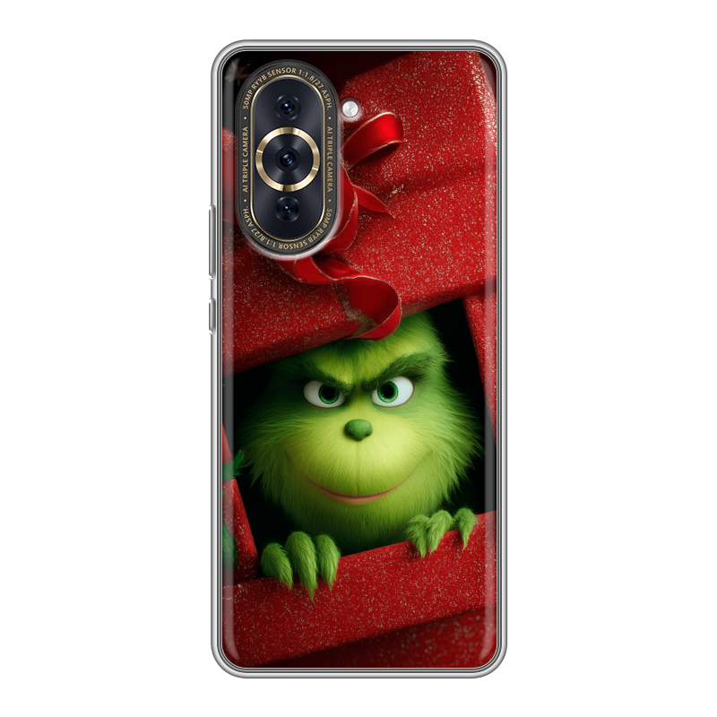 Силиконовый противоударный чехол на Huawei Nova 10 Pro с принтом Новый год Силиконовый противоударный чехол на Huawei Nova 10 Pro с принтом Новый год