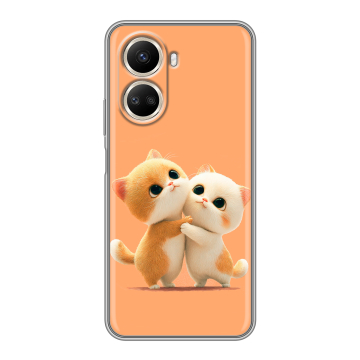 Силиконовый чехол на Huawei Nova 10 SE с принтом Милые котики Силиконовый чехол на Huawei Nova 10 SE с принтом Милые котики