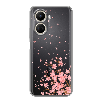 Силиконовый чехол на Huawei Nova 10 SE с принтом Ветка сакуры Силиконовый чехол на Huawei Nova 10 SE с принтом Ветка сакуры