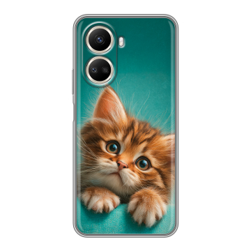 Силиконовый чехол на Huawei Nova 10 SE с принтом котенок Силиконовый чехол на Huawei Nova 10 SE с принтом котенок