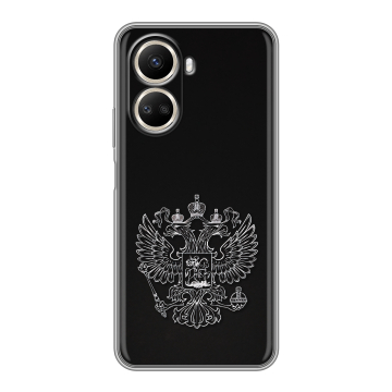 Силиконовый чехол на Huawei Nova 10 SE с принтом Герб России