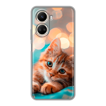 Силиконовый чехол на Huawei Nova 10 SE с принтом котик Силиконовый чехол на Huawei Nova 10 SE с принтом котик