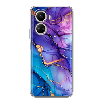 Силиконовый чехол на Huawei Nova 10 SE с принтом синий мрамор Силиконовый чехол на Huawei Nova 10 SE с принтом синий мрамор