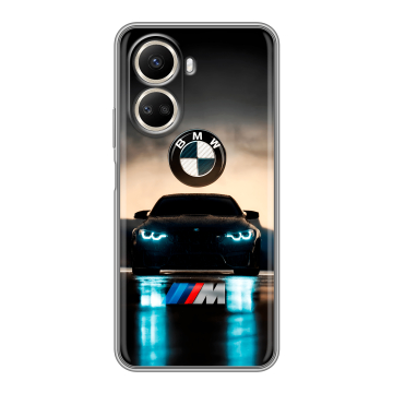 Силиконовый чехол на Huawei Nova 10 SE с принтом БМВ BMW Силиконовый чехол на Huawei Nova 10 SE с принтом БМВ BMW