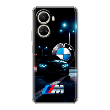 Силиконовый чехол на Huawei Nova 10 SE с принтом БМВ BMW Силиконовый чехол на Huawei Nova 10 SE с принтом БМВ BMW