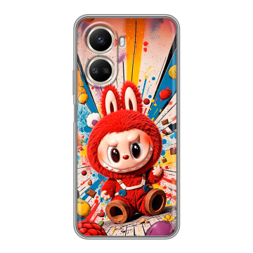 Силиконовый чехол на Huawei Nova 10 SE с принтом Labubu Лабубу
