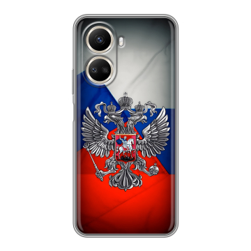 Силиконовый чехол на Huawei Nova 10 SE с принтом Флаг России Силиконовый чехол на Huawei Nova 10 SE с принтом Флаг России