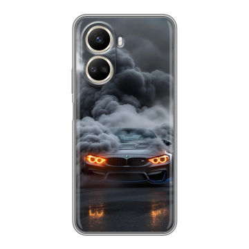 Силиконовый чехол на Huawei Nova 10 SE с принтом BMW БМВ Силиконовый чехол на Huawei Nova 10 SE с принтом BMW БМВ