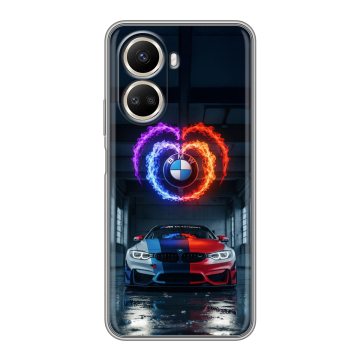 Силиконовый чехол на Huawei Nova 10 SE с принтом BMW БМВ