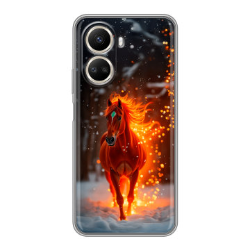 Силиконовый чехол на Huawei Nova 10 SE с принтом Новый год Силиконовый чехол на Huawei Nova 10 SE с принтом Новый год