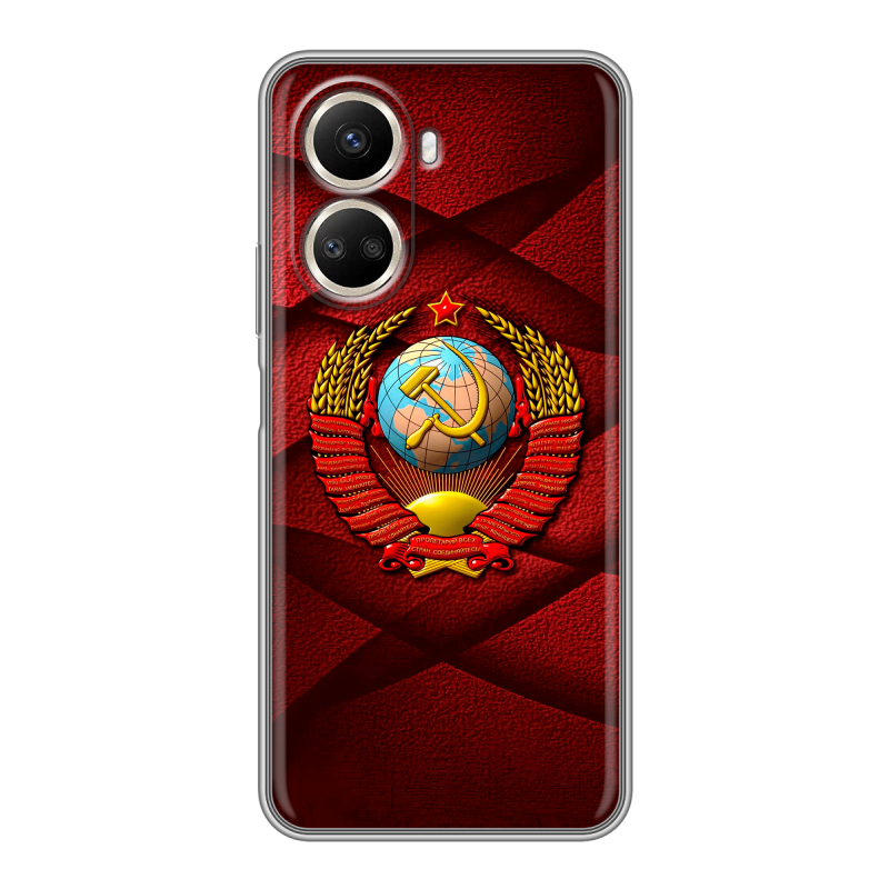 Силиконовый чехол на Huawei Nova 10 SE с принтом Герб СССР Силиконовый чехол на Huawei Nova 10 SE с принтом Герб СССР
