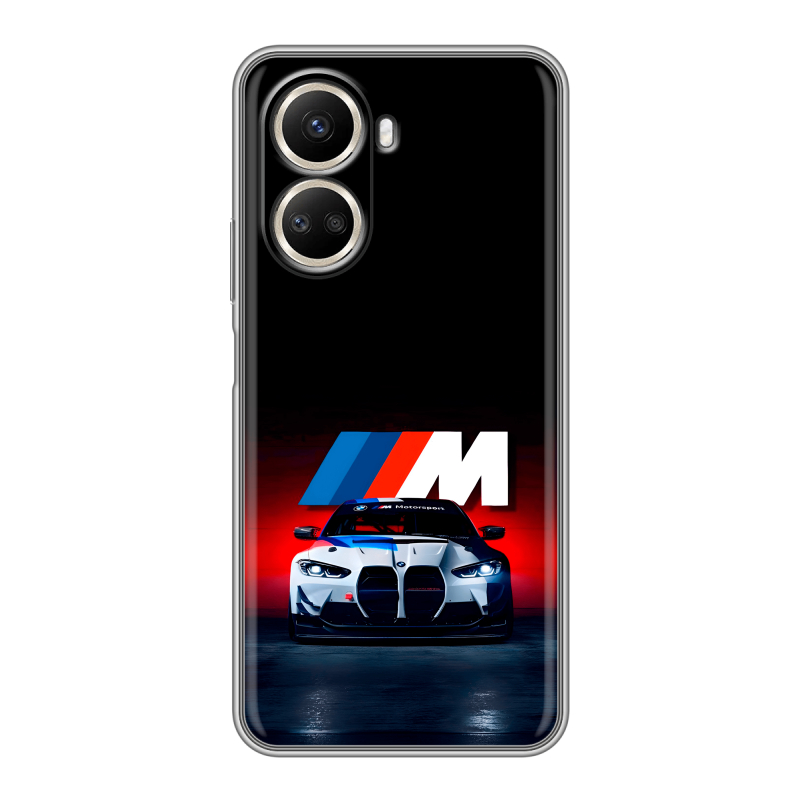 Силиконовый чехол на Huawei Nova 10 SE с принтом БМВ BMW Силиконовый чехол на Huawei Nova 10 SE с принтом БМВ BMW