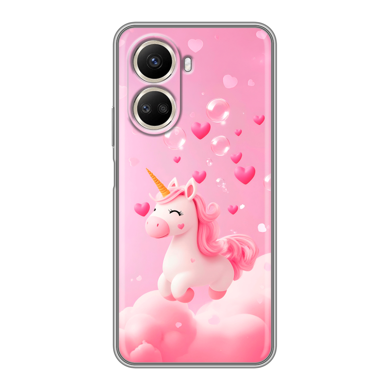Силиконовый чехол на Huawei Nova 10 SE с принтом Единорог Силиконовый чехол на Huawei Nova 10 SE с принтом Единорог