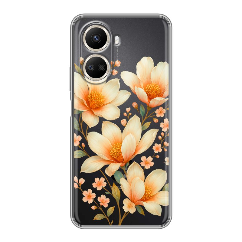 Силиконовый чехол на Huawei Nova 10 SE с принтом Цветы Силиконовый чехол на Huawei Nova 10 SE с принтом Цветы