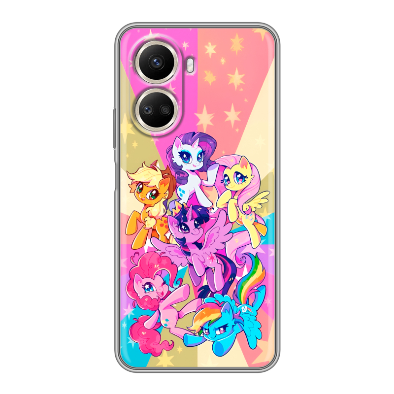 Силиконовый чехол на Huawei Nova 10 SE с принтом My little pony Дружба чудо Силиконовый чехол на Huawei Nova 10 SE с принтом My little pony Дружба чудо