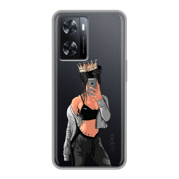 Силиконовый чехол на OPPO A57s с принтом Женские принты Силиконовый чехол на OPPO A57s с принтом Женские принты