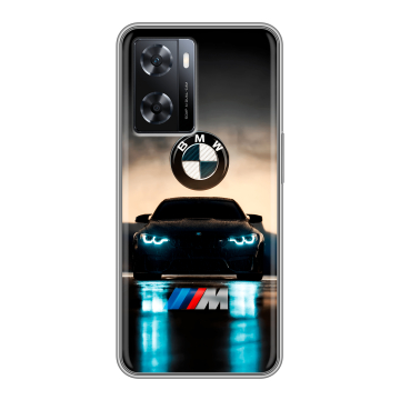 Силиконовый чехол на OPPO A57s с принтом БМВ BMW