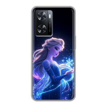 Силиконовый чехол на OPPO A57s с принтом Холодное сердце Frozen Силиконовый чехол на OPPO A57s с принтом Холодное сердце Frozen