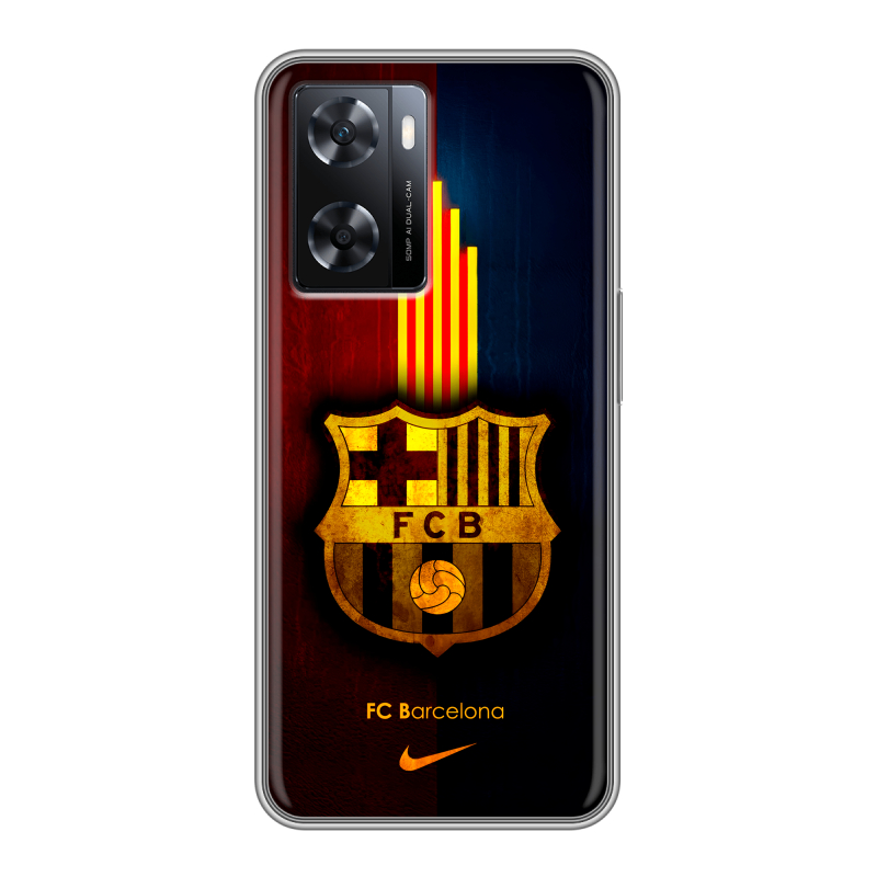 Силиконовый противоударный чехол на OPPO A57s с принтом Барселона Barcelona Силиконовый противоударный чехол на OPPO A57s с принтом Барселона Barcelona