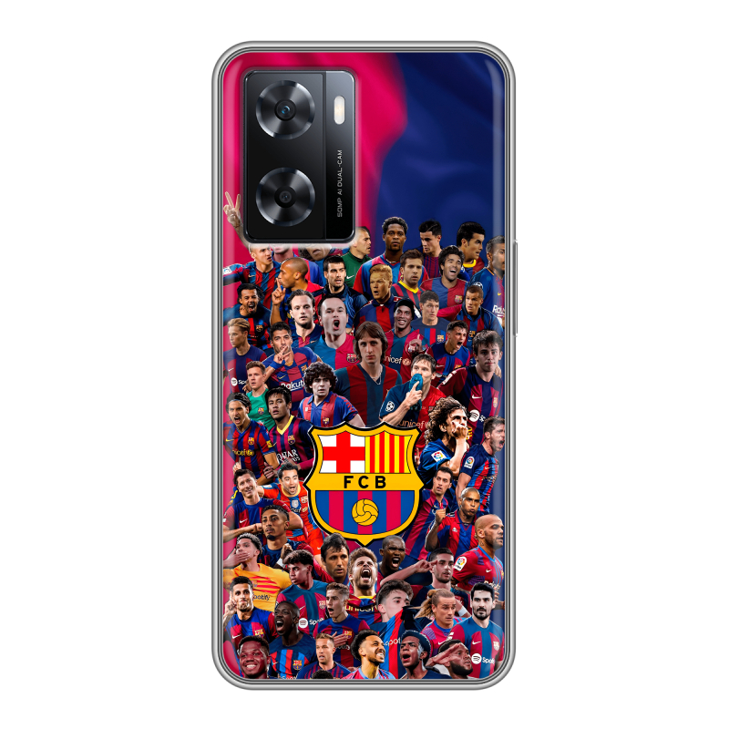 Силиконовый противоударный чехол на OPPO A57s с принтом Барселона Barcelona Силиконовый противоударный чехол на OPPO A57s с принтом Барселона Barcelona