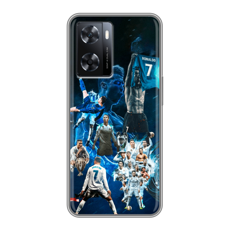 Силиконовый чехол на OPPO A57s с принтом Реал Роналдо Силиконовый чехол на OPPO A57s с принтом Реал Роналдо