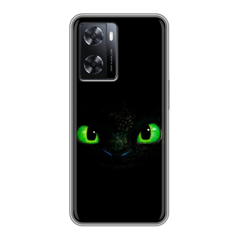 Силиконовый противоударный чехол на OPPO A57s с принтом Как приручить дракона Силиконовый противоударный чехол на OPPO A57s с принтом Как приручить дракона