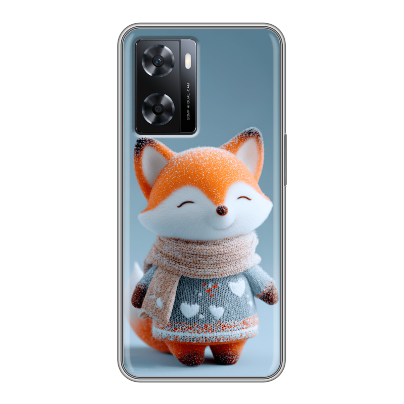 Силиконовый чехол на OPPO A57s с принтом Лиса Силиконовый чехол на OPPO A57s с принтом Лиса