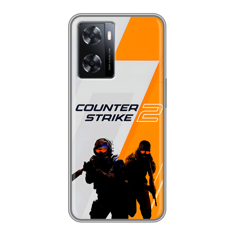 Силиконовый чехол на OPPO A57s с принтом Counter Strike Силиконовый чехол на OPPO A57s с принтом Counter Strike