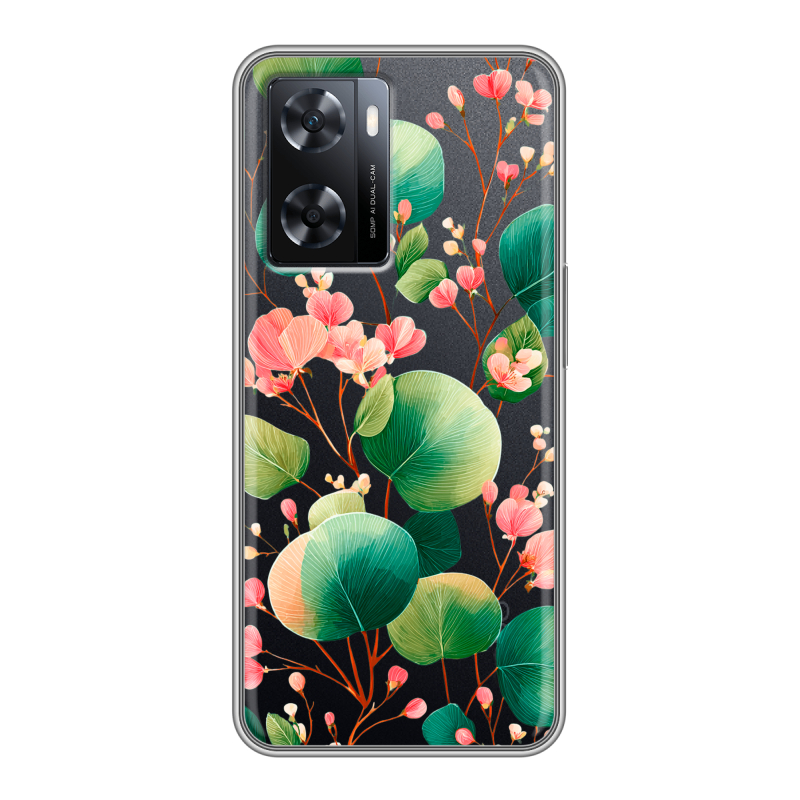 Силиконовый противоударный чехол на OPPO A57s с принтом женский Силиконовый противоударный чехол на OPPO A57s с принтом женский